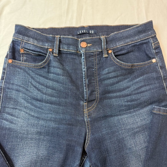 Level 99 Women’s Dark Blue Jeans Size 29 - Picture 2 of 11